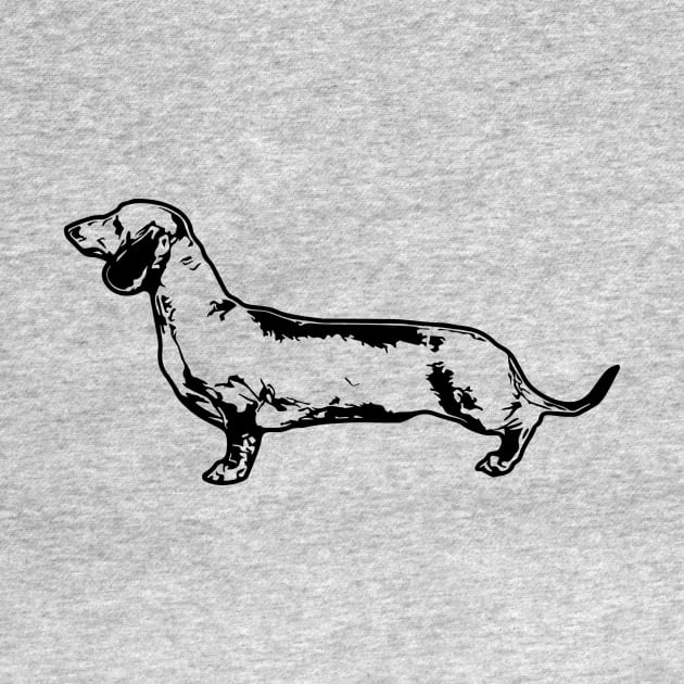 Dachshund Vector by tribbledesign